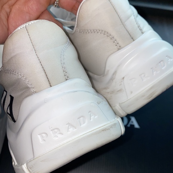 Prada Re-Nylon Sneakers 1000% Authenticated - 37 1/2 Please Read Description - Picture 12 of 16